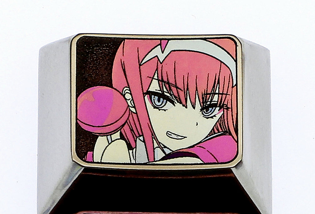 DARLING in the FRANXX 1.25U Titanium Alloy Custom Keycaps - Anime Character Themed Mechanical Keyboard Accessories for Gaming & Typing - Perfect for PC, Laptop, and Mechanical Keyboard Enthusiasts