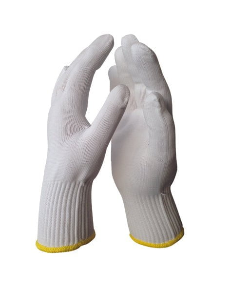 12 Pairs Durable Armor Nylon Gloves for Work, Gardening & Outdoor Activities - Heavy Duty Protection for Hands