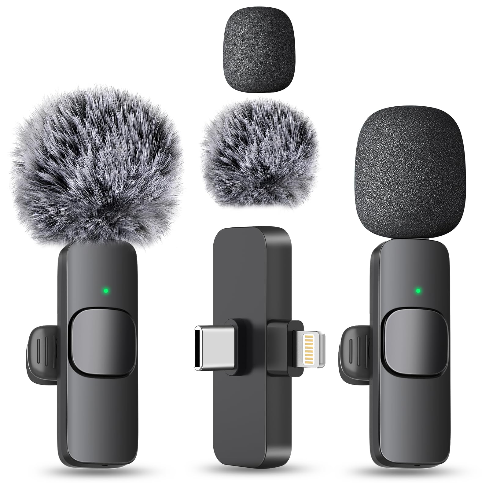 MAYBESTA Professional Wireless Lavalier Microphone for iPhone & iPad - Omnidirectional Condenser Mic for Crystal Clear Recording | Perfect for Interviews, Podcasts, YouTube Videos & Vlogging