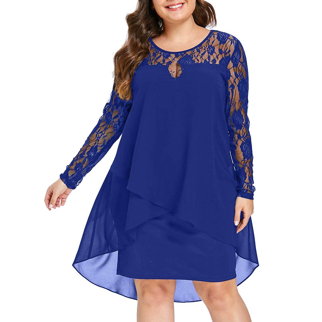 Floral Print Off Shoulder Maxi Dress for Women - Plus Size Lace Up Flowing Summer Dress for Beach, Party & Vacation