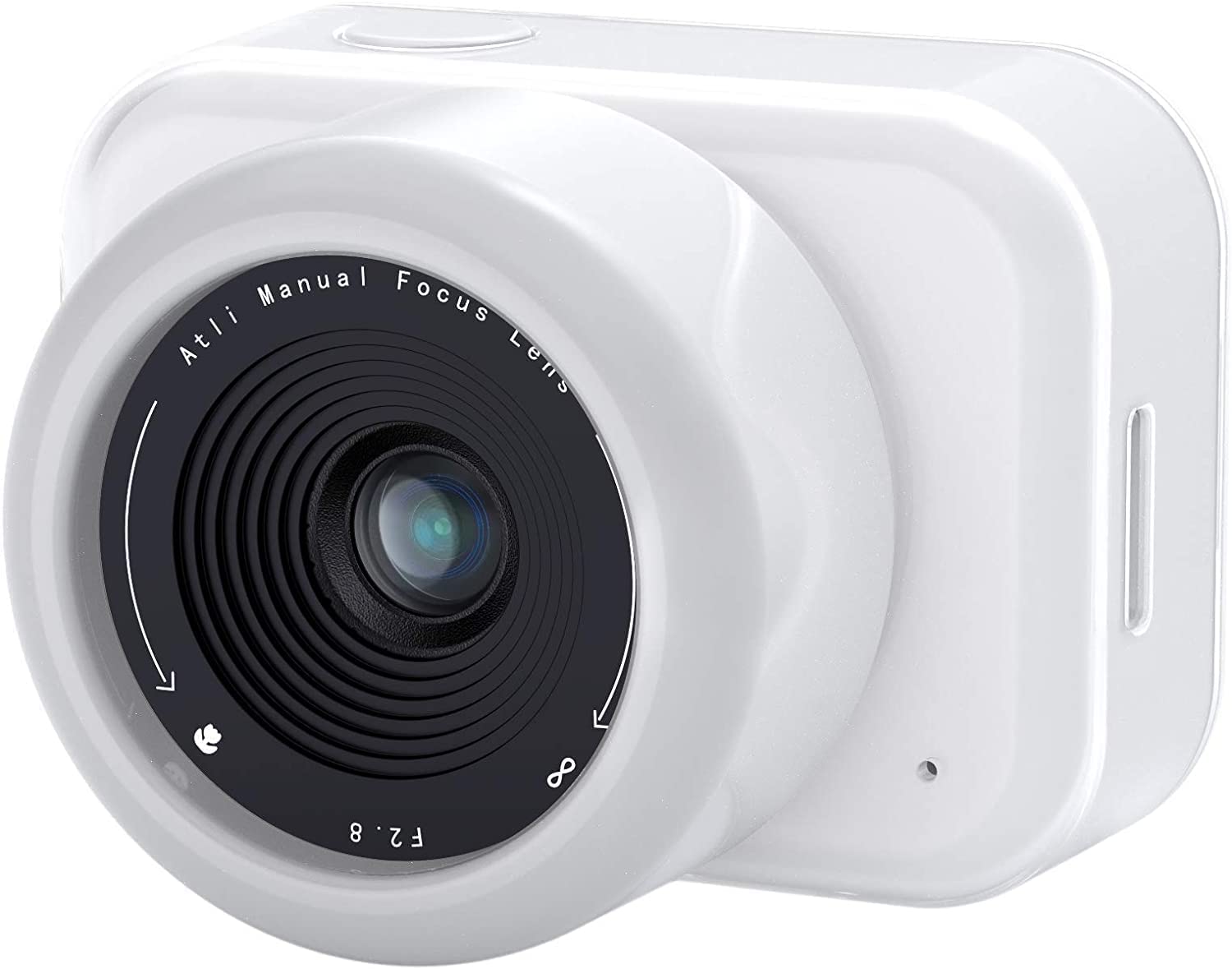 ATLI 1080P WiFi Timelapse Camera with HDR & APP Control - Manual Focus, Real-Time Preview for Indoor Plants, Flower Growth, Weather Monitoring - Remote Access Time Lapse Video Camera (White) - Perfect for Home Gardening, Nature Observation, and Scientific Research
