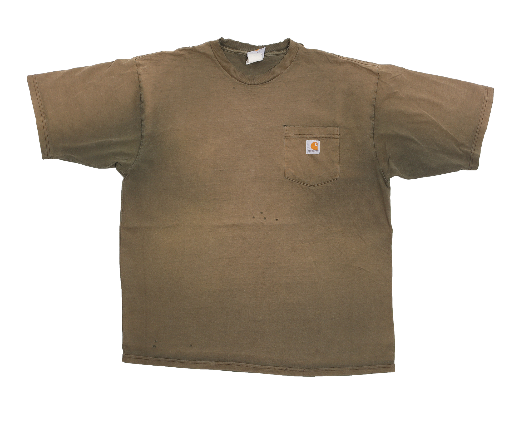 Vintage 1990s Faded Carhartt Pocket T-Shirt - Men's Classic Workwear Tee for Casual Wear & Outdoor Activities