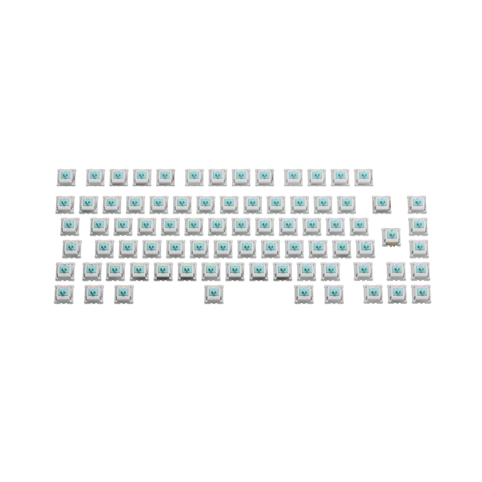 Glorious Lynx Tactile Switches - MX Style Mechanical Keyboard Switches (75-Pack, ISO Layout) - Perfect for Gaming, Typing & Custom Keyboard Builds