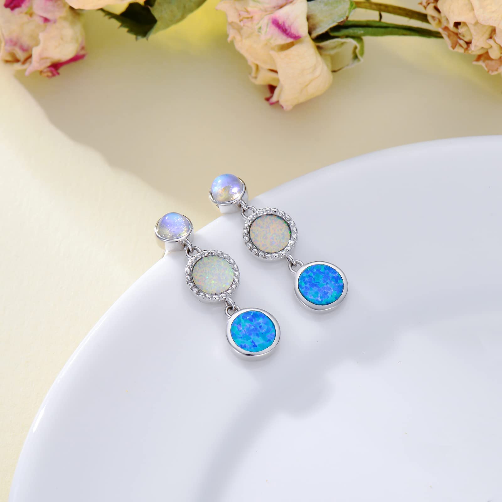 POPKIMI Sterling Silver Stud Earrings for Women - Minimalist Promise Jewelry Set, Perfect Birthday Gift for Her, Anniversary or Valentine's Day Present (Ideal for Everyday Wear, Date Nights & Special Occasions)
