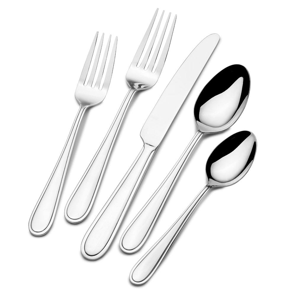 Westfield Frost 20-Piece Stainless Steel Flatware Set - Service for 4 - Elegant Silverware for Everyday Dining, Dinner Parties & Special Occasions