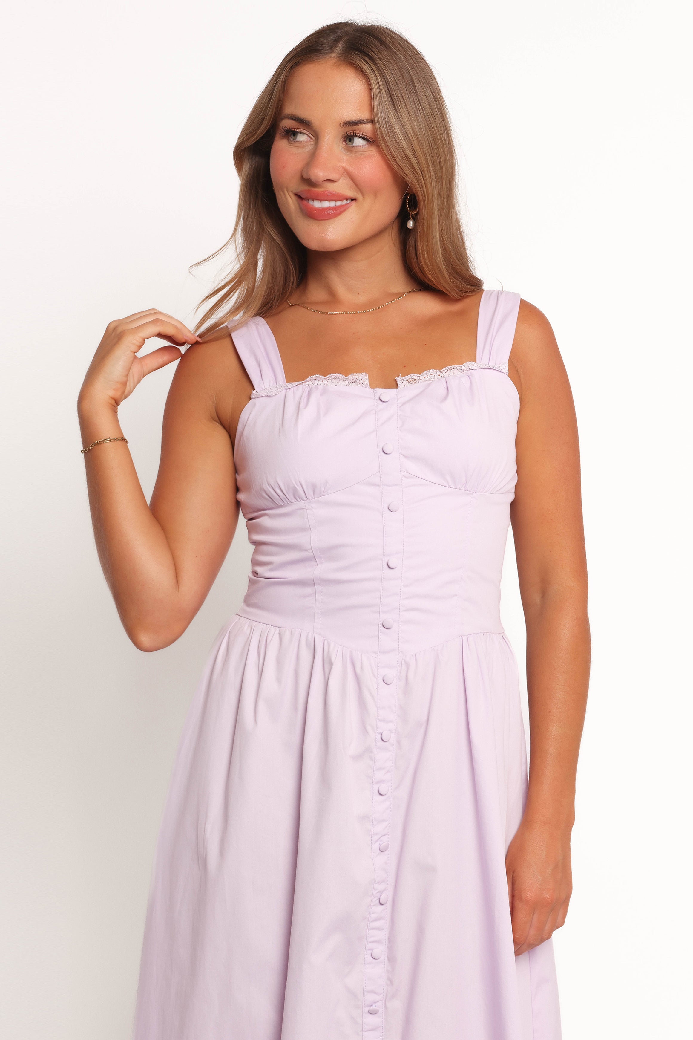 Bellus Maxi Dress for Women - Flowy Long Summer Dress in Lilac | Perfect for Beach, Vacation & Casual Outings