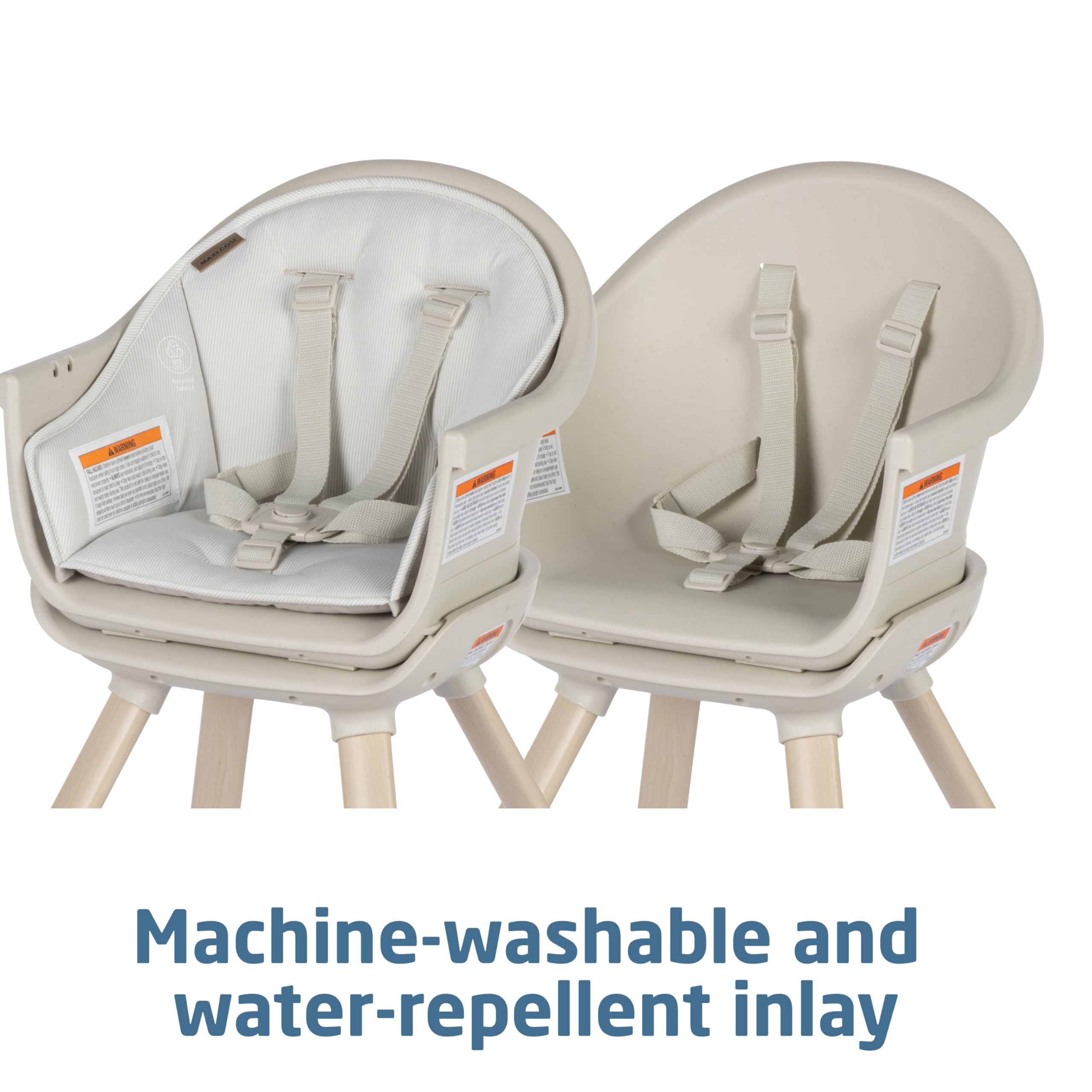 Maxi-Cosi Moa 8-in-1 Convertible High Chair for Babies & Toddlers | Lightweight, Compact & Machine Washable | Classic Oat Color | Perfect for Dining, Travel & Small Spaces