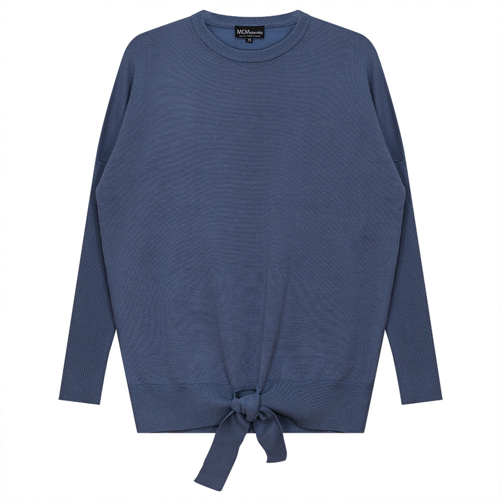 Maternity Knit Knot Sweater - Soft Comfortable Pregnancy Top for Women | Perfect for Casual Wear, Baby Showers & Maternity Photos