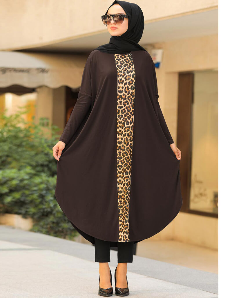 Stylish Brown Printed Kaftan Dresses for Women - Boho Chic Beach Cover Up, Summer Vacation Outfit, Poolside Lounge Wear