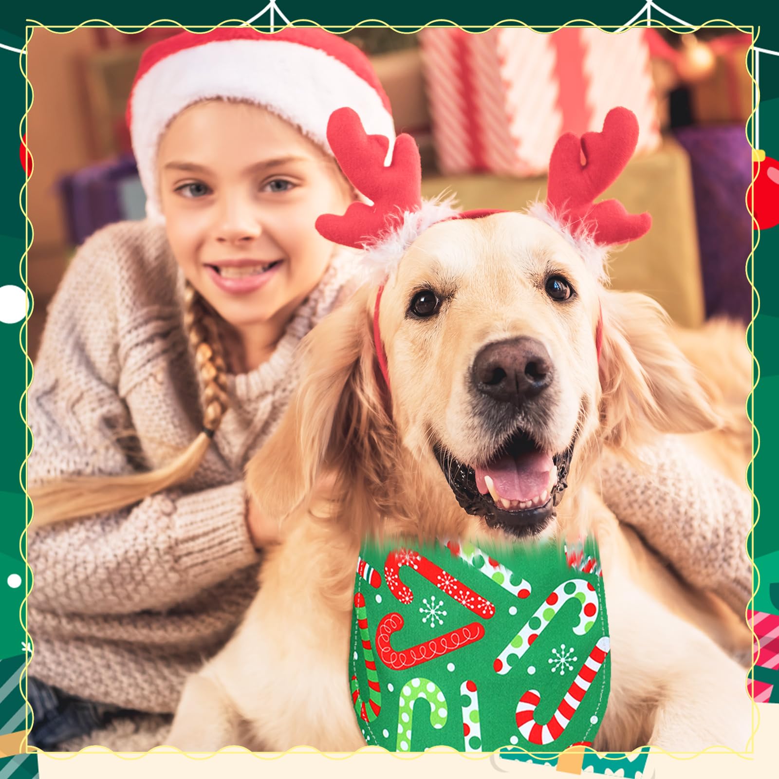 100 Pcs Christmas Dog Bandanas Bulk - Holiday Triangle Bibs Scarf for Dogs & Cats - Soft Breathable Pet Accessories for Large Dogs & Puppies - Perfect for Xmas Parties, Pet Photos & Festive Celebrations