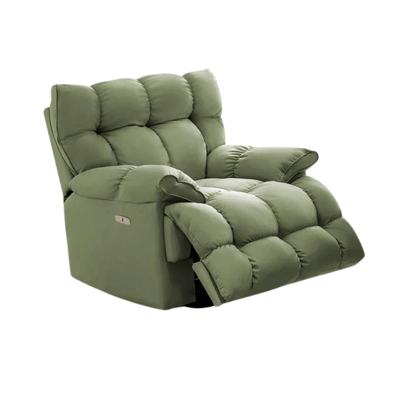 Premium White Chenille Wool Electric Recliner Chair - Modern Stylish Living Room Furniture for Relaxation & Home Theater Comfort