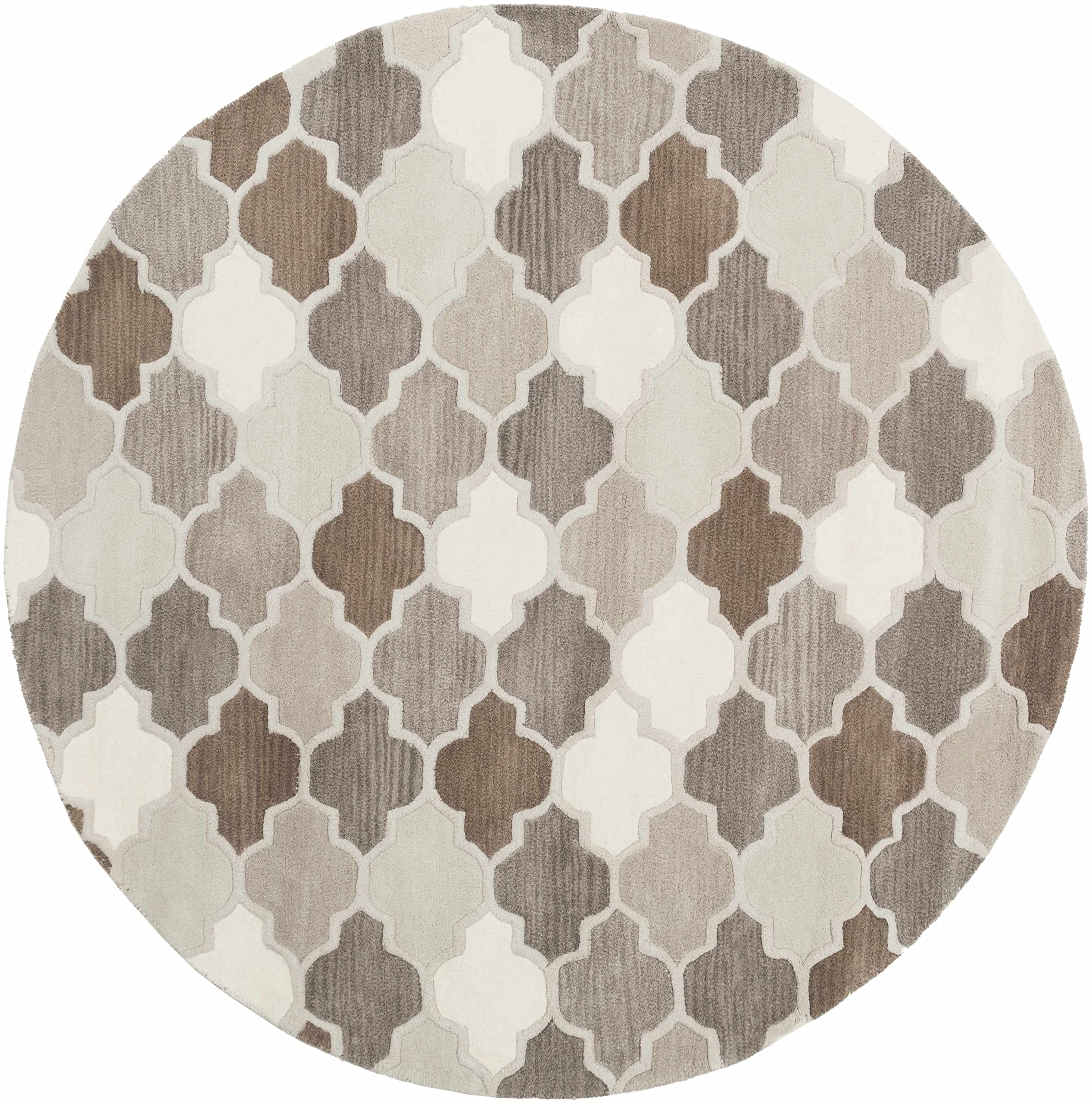 Premium Hauteloom Paron Wool Area Rug - Transitional Brown & Gray - 3'3