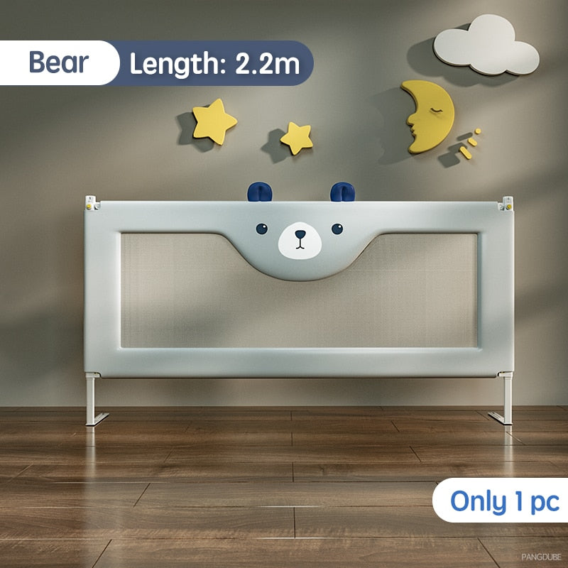 Adjustable Baby Safety Rail - Child Bed Barrier for Toddlers & Infants | Secure Bedside Protection for Peace of Mind During Sleep & Playtime