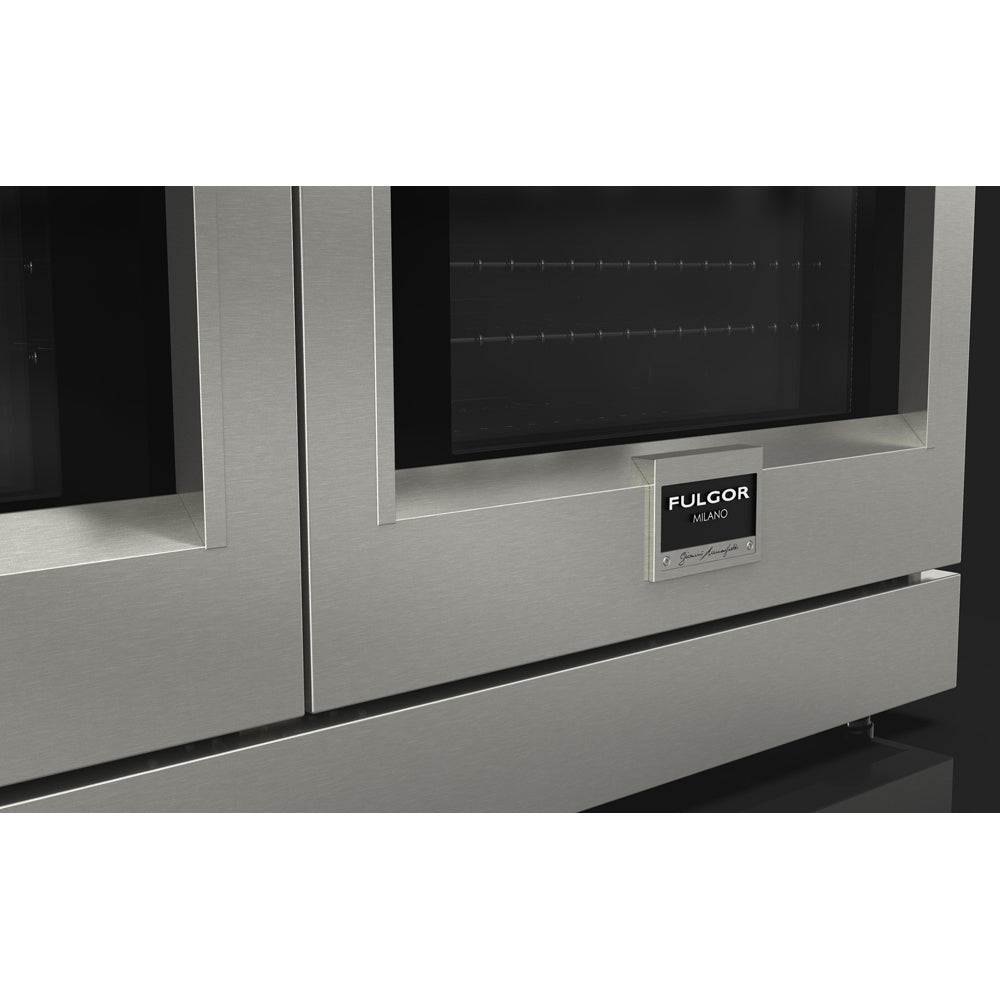 Fulgor Milano 48 Inch 600 Series Professional Gas Range - 6 Burner Stainless Steel Stove with Trilaminate Griddle (F6PGR486GS2) - Perfect for Commercial Kitchens & Home Chefs