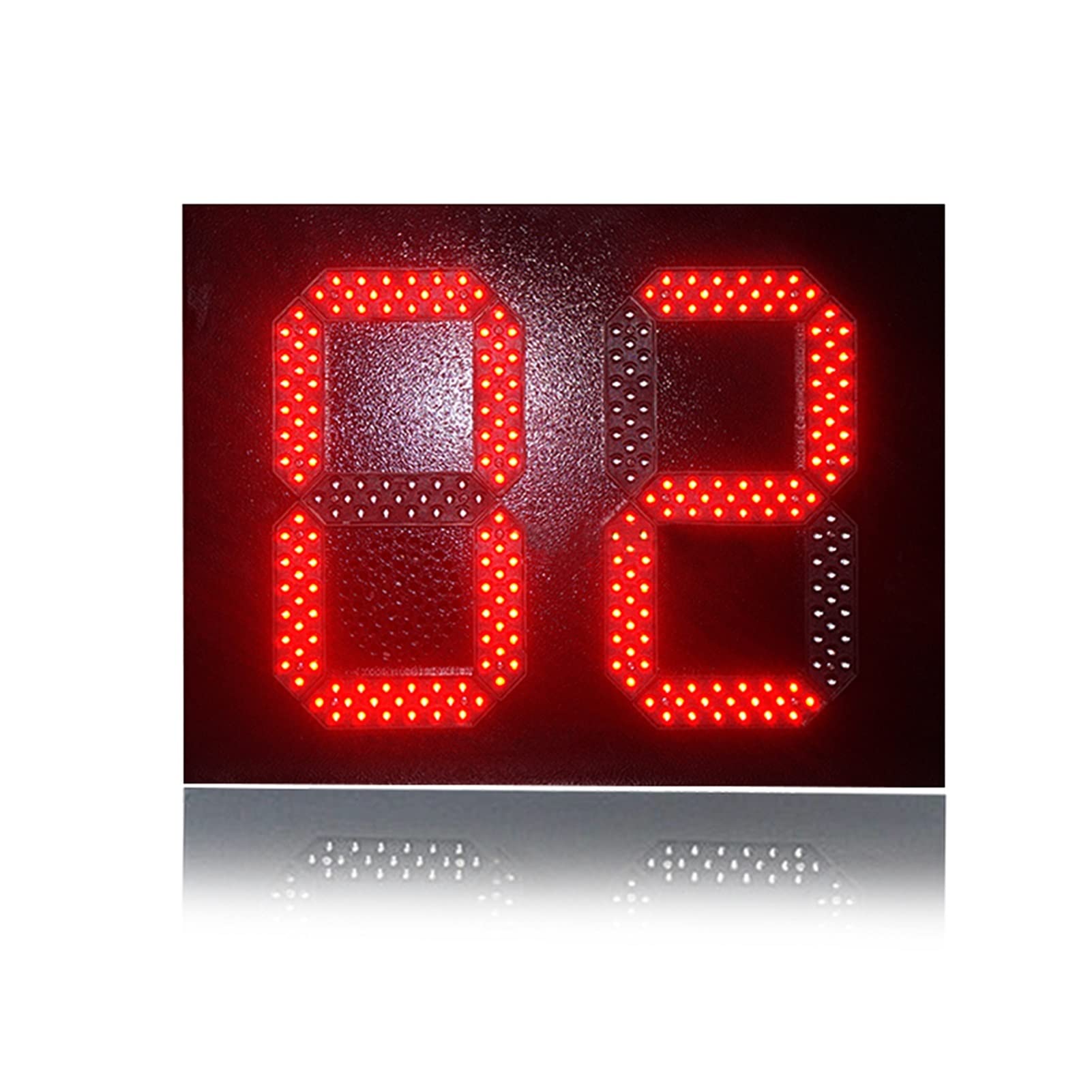 Portable Gym Timer - IP53 Waterproof, High Brightness 10-Inch Green LED Display - Digital Countdown Panel for Outdoor & Gas Station Use - Ideal for Workouts, Sports Timing, and Outdoor Events (Color: 2-Bit Day Countdown, Size: X-Small)