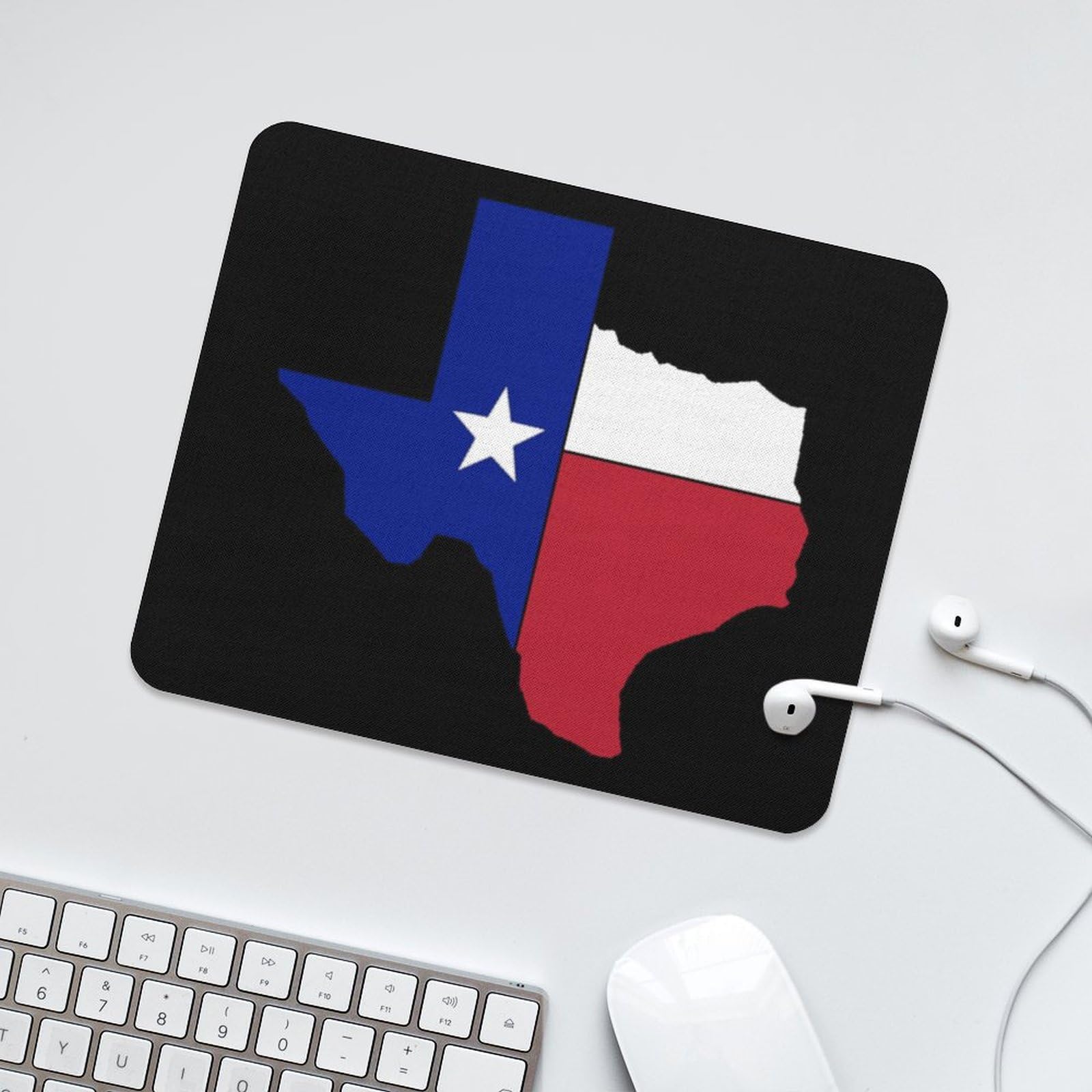 Texas Flag Map Mouse Pad - Durable Non-Slip Waterproof Gaming Mouse Mat (20x25cm) for Home & Office Use | Perfect for PC, Laptop, Workstation & Gaming Setup