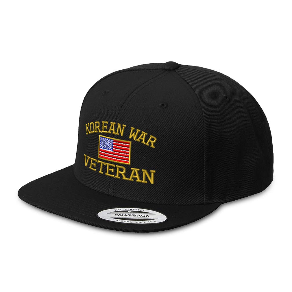 Speedy Pros Snapback Hats for Men & Women - Patriotic American Veteran Korean War Embroidered Acrylic Baseball Cap | Perfect for Military Appreciation, Veterans Day & Casual Streetwear