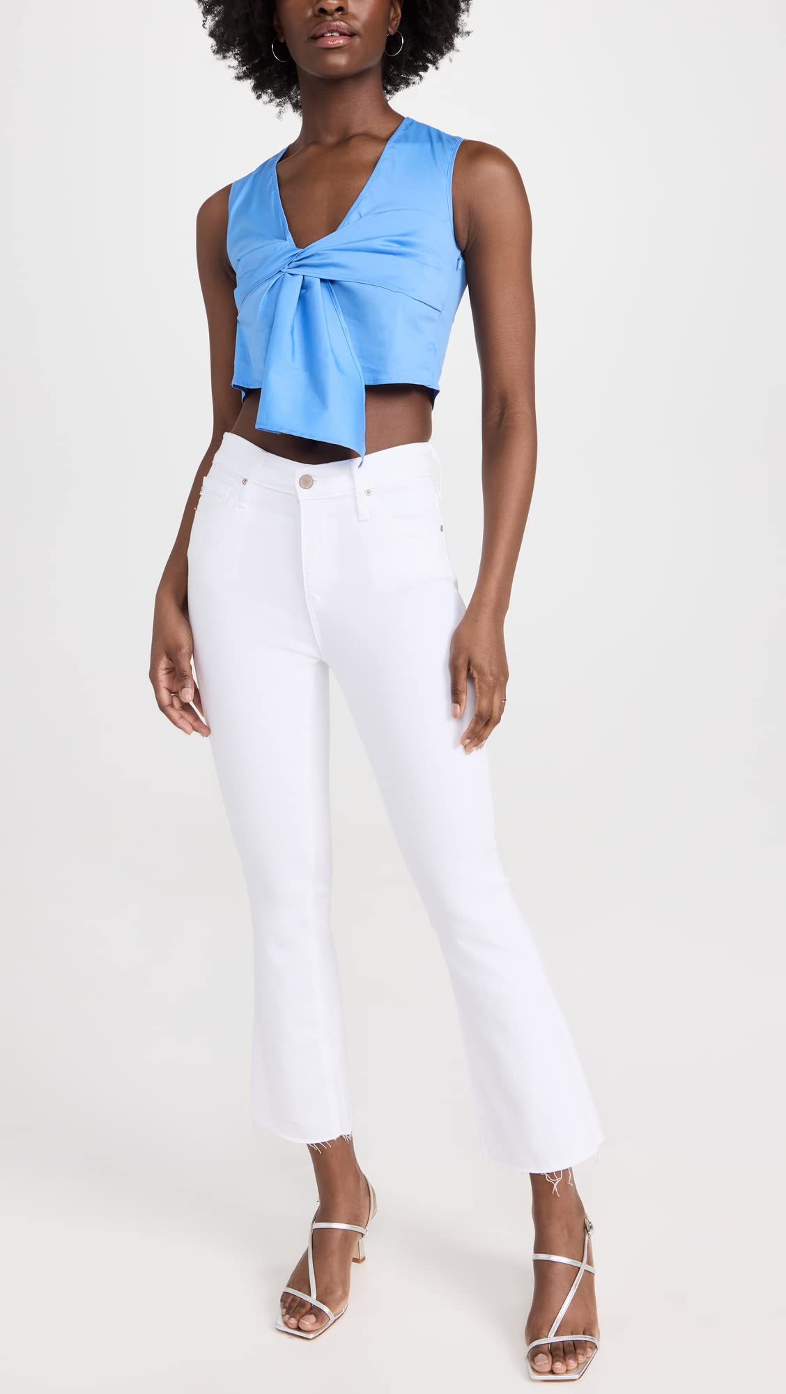 AG Adriano Goldschmied Women's Farrah Boot Crop Jeans - High Waisted Stretch Denim for Casual & Night Out | Perfect with Boots & Heels