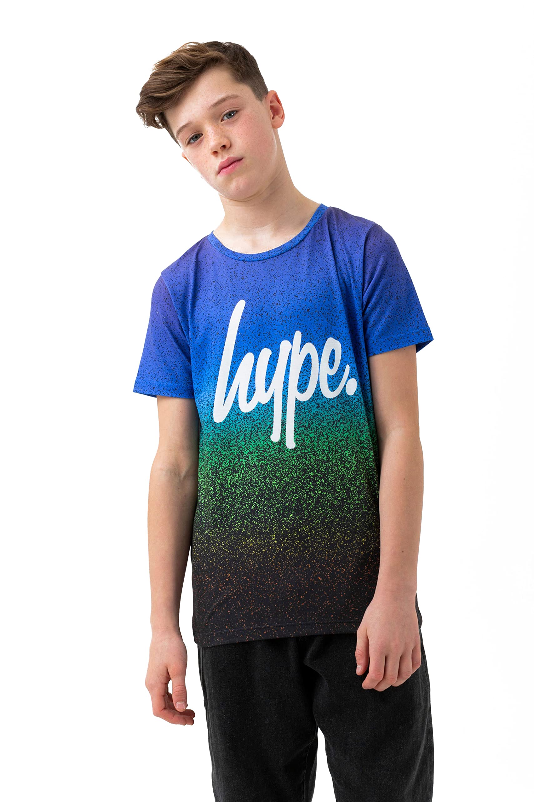 Hype Boys Speckle Fade Graphic T-Shirt for Men - Trendy Streetwear Tee with Unique Print | Perfect for Casual Wear, Parties & Urban Fashion