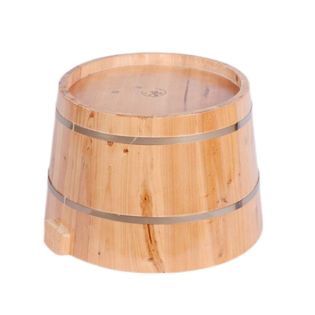 NUBAOzy Wooden Foot Bath Massager Tub - Spa Bucket with Sauna Infusion for Relaxation, Perfect for Home Use, Pedicure, and Aromatherapy Sessions