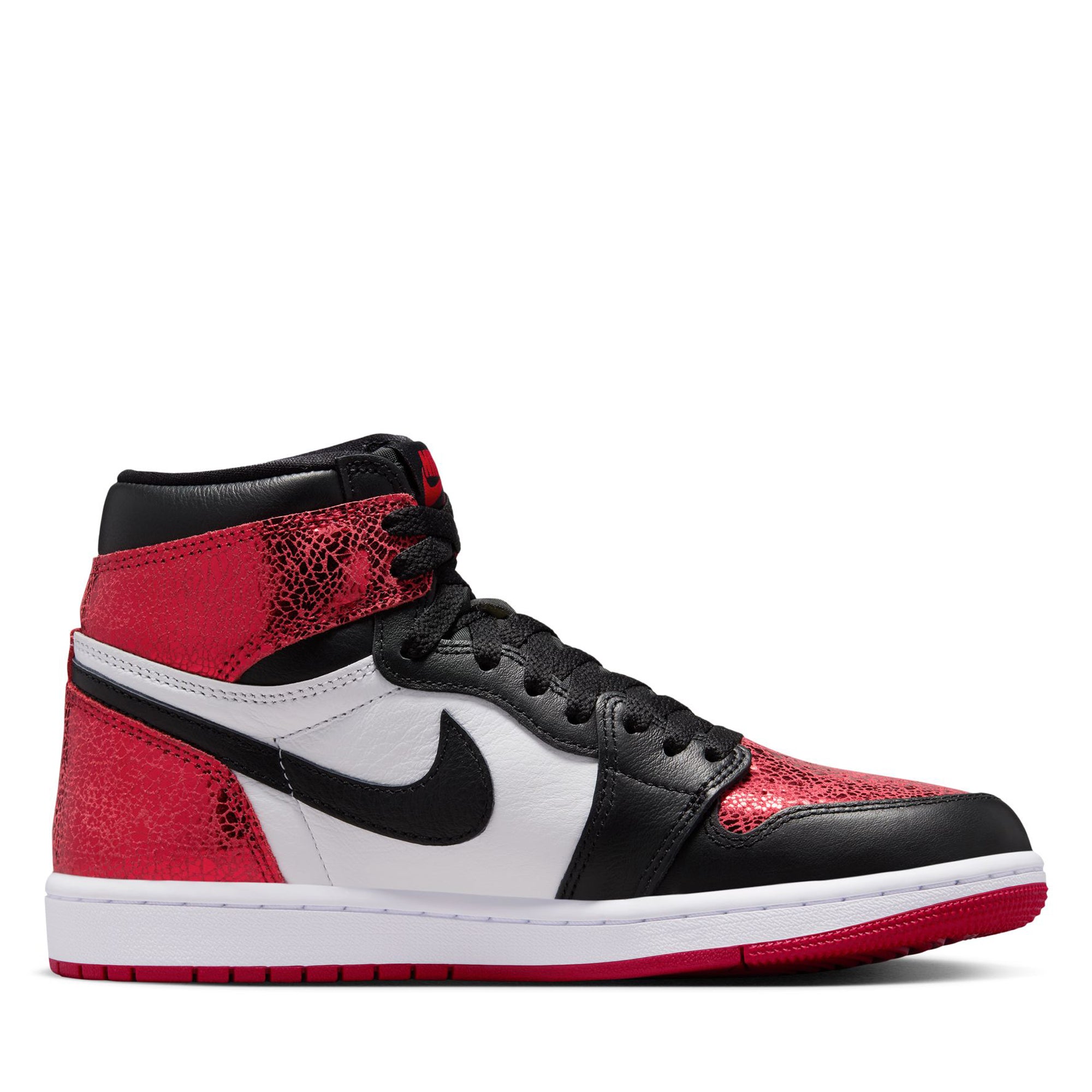 Women's Air Jordan 1 Retro High OG 'Ruby' Sneakers - Varsity Red/Black Basketball Shoes for Women - Perfect for Streetwear, Gym & Casual Fashion