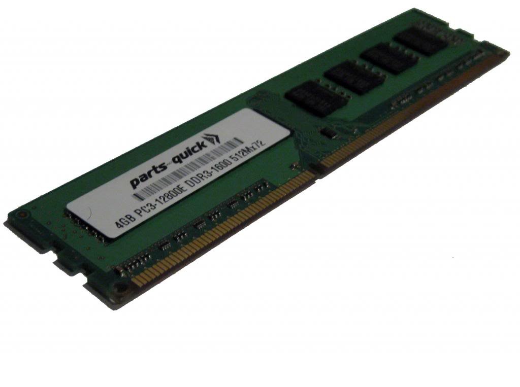 ASUS P8B-M Motherboard RAM Upgrade - 4GB DDR3 PC3-12800E ECC Memory Module (PARTS-QUICK Brand) - Compatible with ASUS P8 Series Motherboards for Enhanced PC Performance