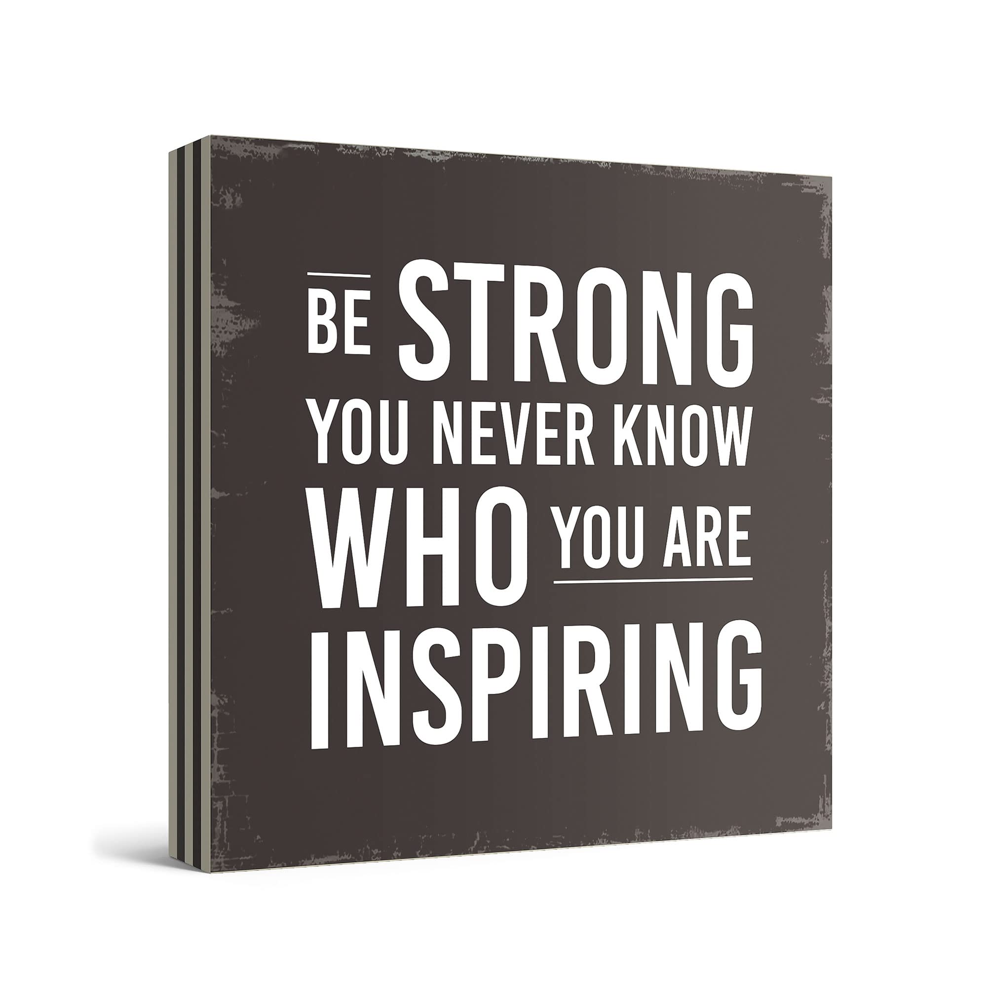 Barnyard Designs Wooden Box Sign - Motivational Office & Home Decor for Women - Inspirational Desk Decor, Bathroom Shelf Decoration - Perfect for Office, Bedroom, or Gift Giving