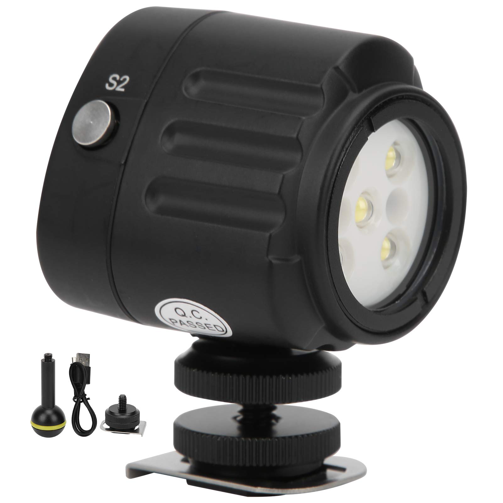 40M Waterproof LED Diving Light - 1000LM 7500K Rechargeable Underwater Video Light for Scuba Diving, Snorkeling & Underwater Photography