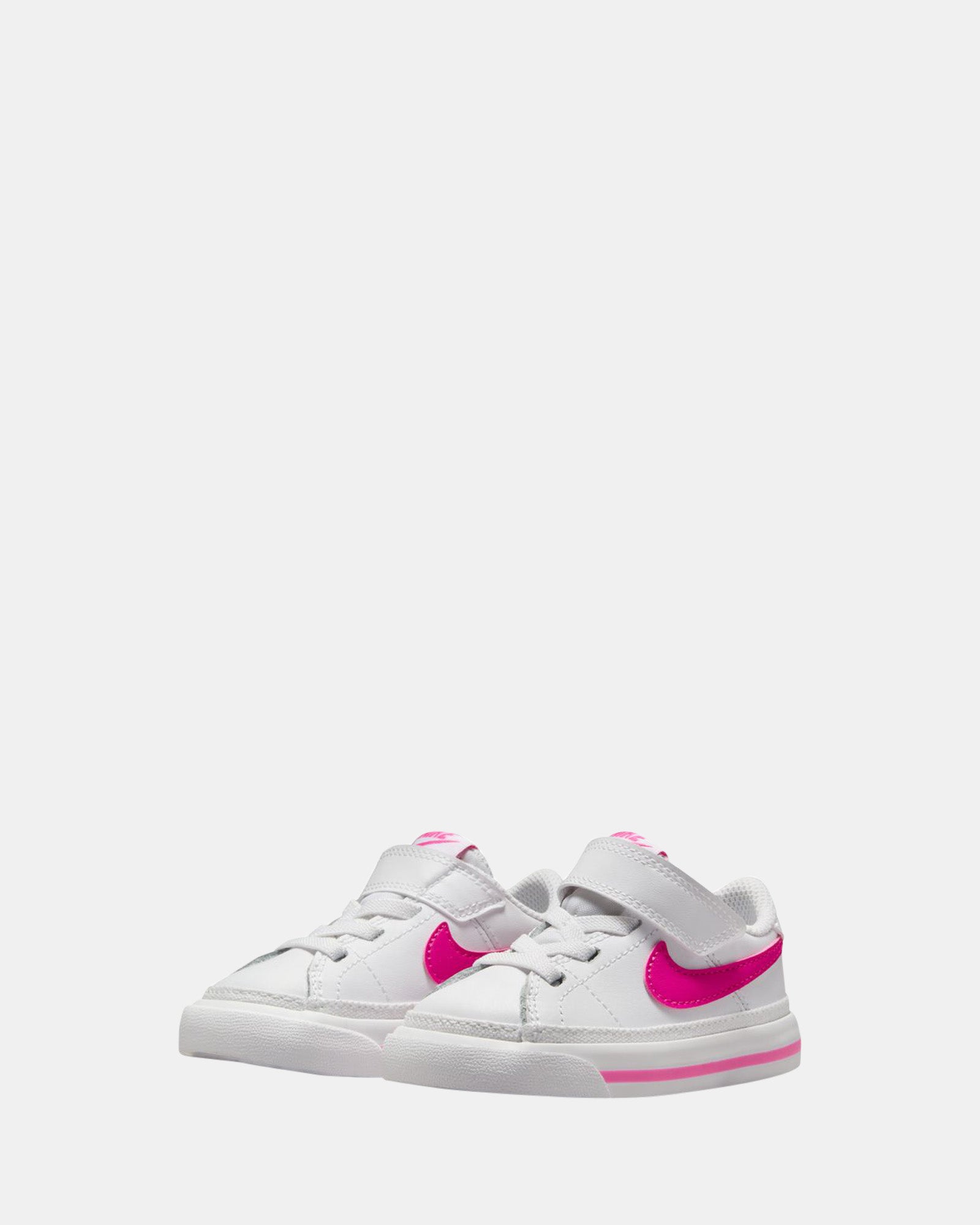 Nike Court Legacy Infant Sneakers - White/Laser Fuchsia - Comfortable Baby Shoes for Casual Wear & Playtime