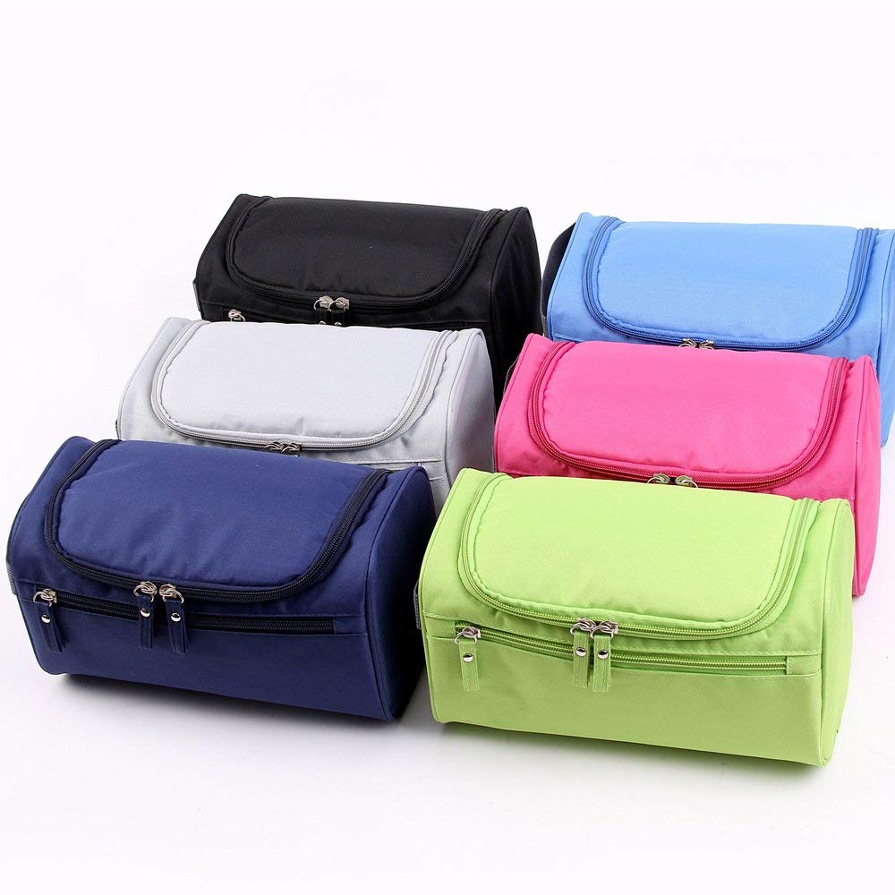 PUHBRHY Large Multifunctional Travel Makeup Organizer & Cosmetic Storage Bag with Hook - Perfect for Women's Travel, Home Grooming Kit & On-the-Go Essentials