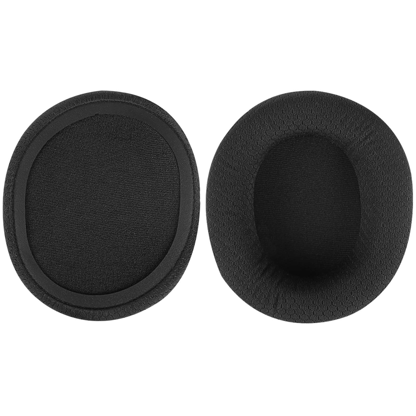 GEEKRIA QuickFit Mesh Fabric Replacement Ear Pads for SteelSeries Arctis Prime/Pro/9X/7/5/3 Headphones - Comfortable Breathable Ear Cushions & Headset Earpads Repair (Black) - Perfect for Gaming, Music & Long Wear Sessions