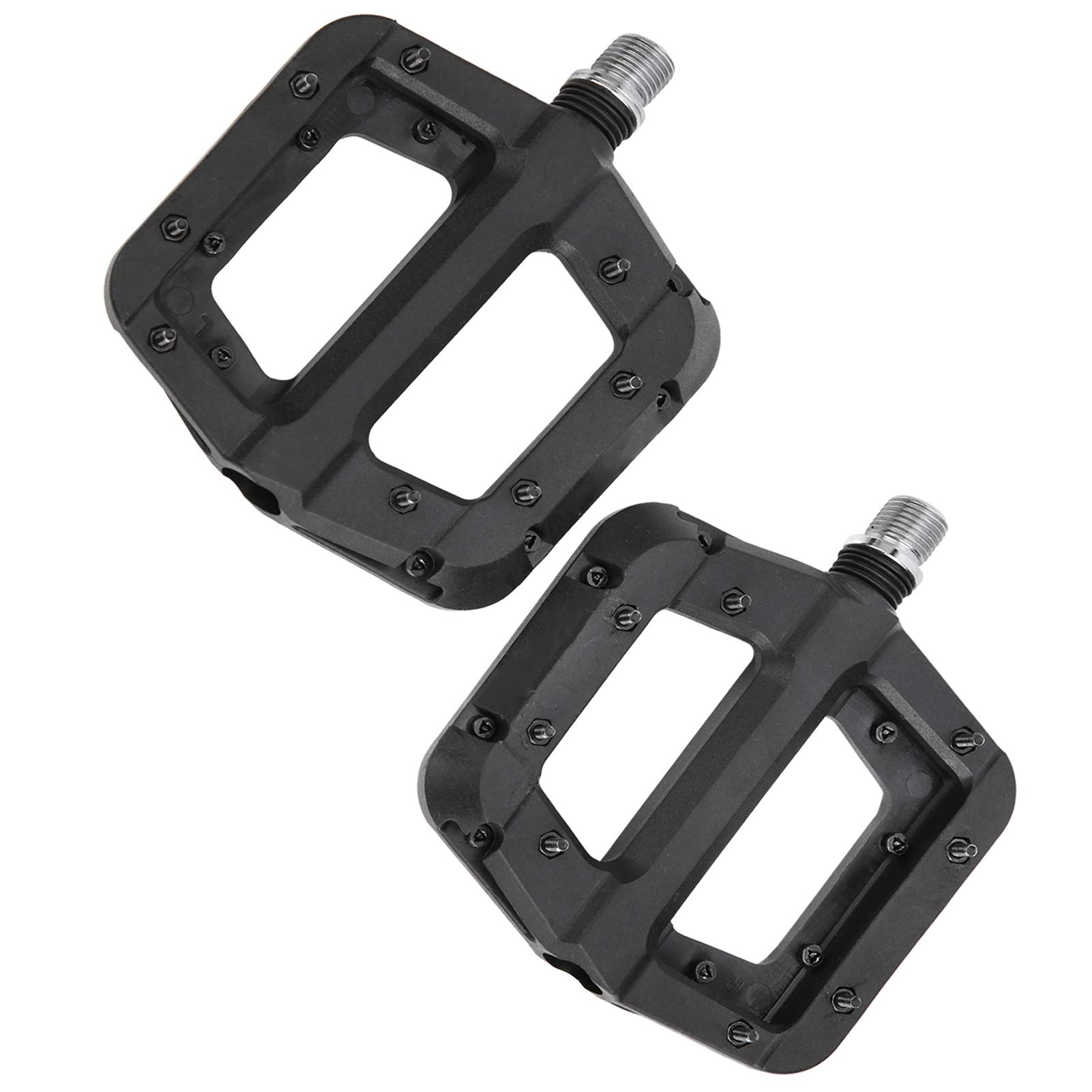 Durable Nylon Fiber Mountain Bike Pedals - Anti-Slip Flat Platform Pedals for Cycling & MTB - Perfect for Trail Riding, Commuting & Outdoor Adventures