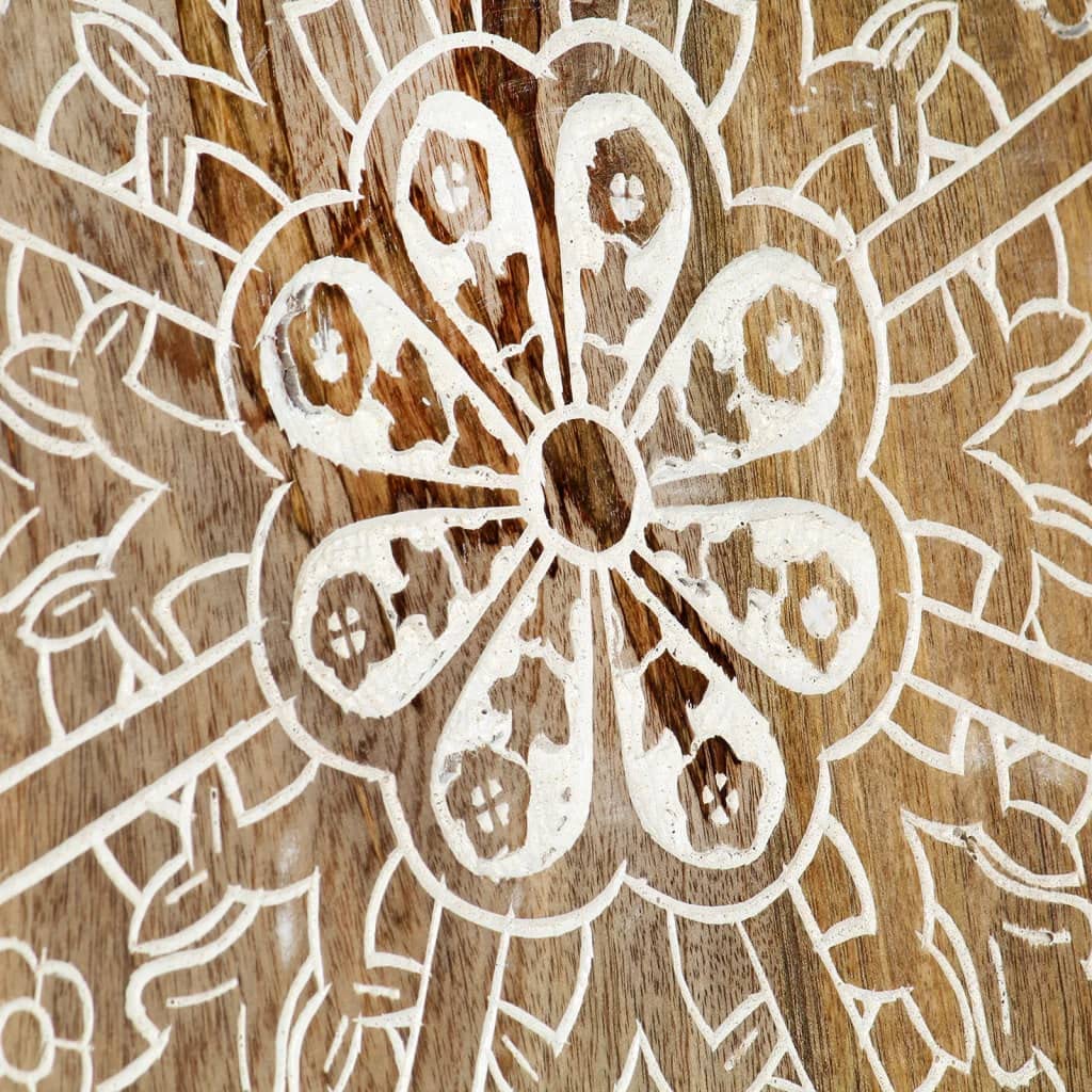 Hand-Carved Mango Wood Wall Panels - Set of 2 (23.6
