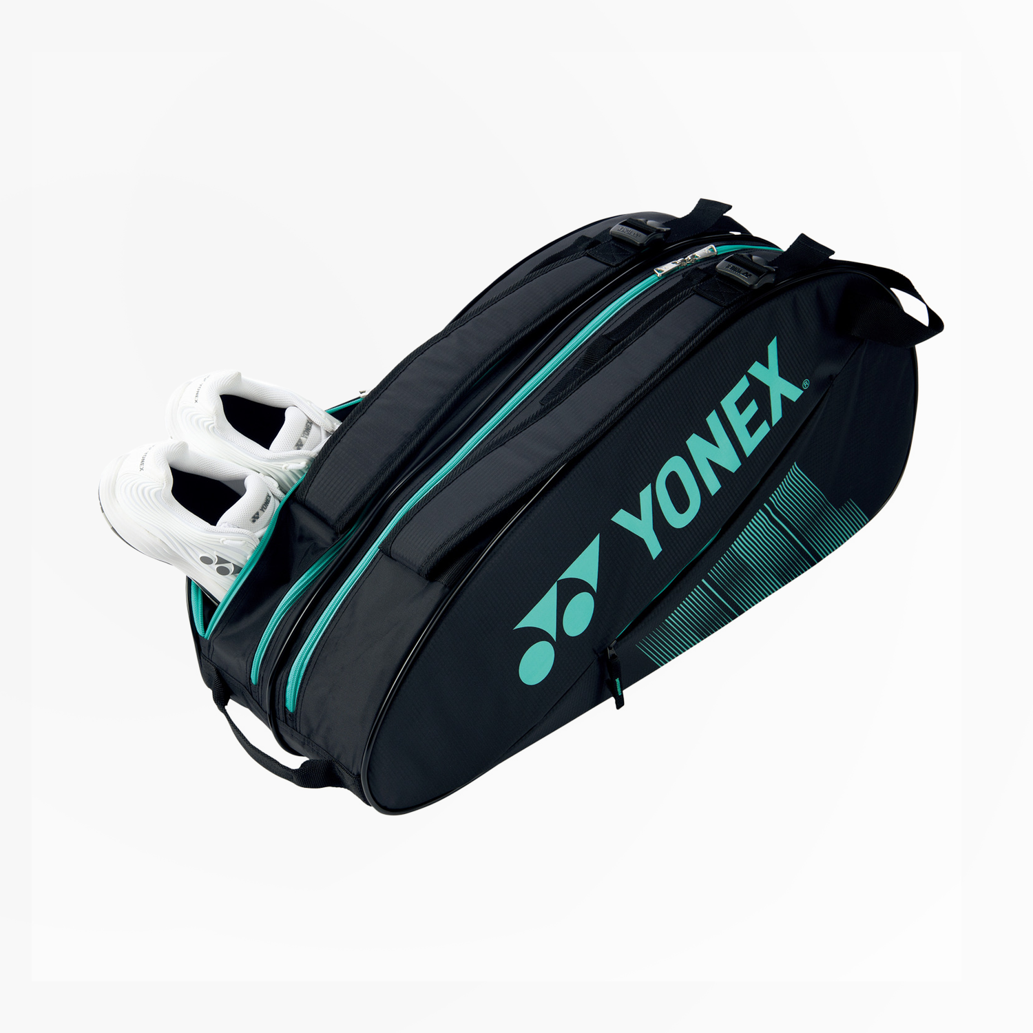Yonex Badminton & Tennis Racket 6-Piece Set with Carry Bag BAG2332RPCG (Peacock Green) - Perfect for Court Sports, Training & Travel