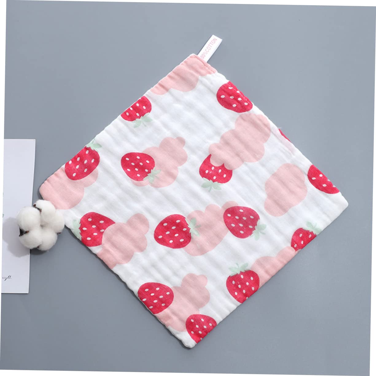 UPKOCH 6-Pack Premium Square Towels - Soft Absorbent Muslin Baby Washcloths & Bibs Set for Newborns, Infants - Perfect for Feeding, Bathing, and Drool Protection