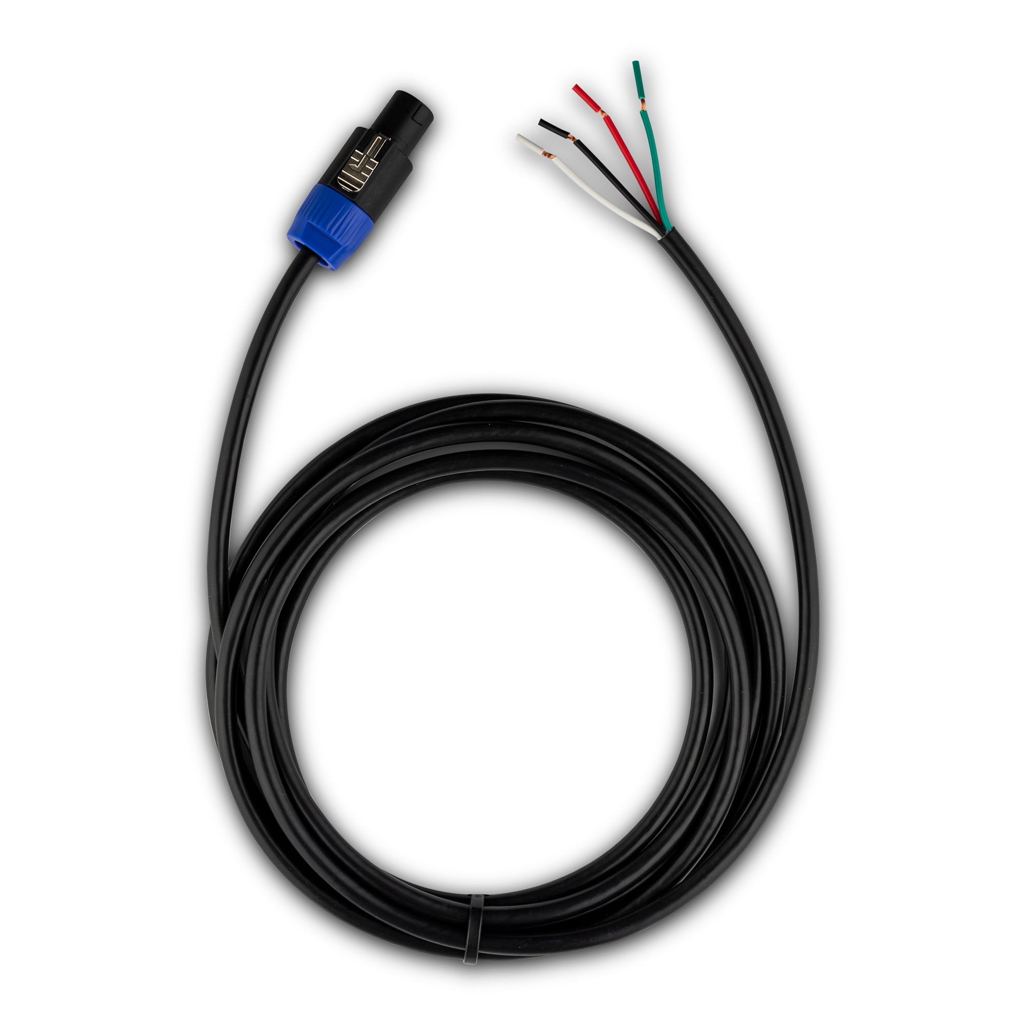 Voceteo 12FT 4-Pole Speakon Cable Connector with 14GA OFC Power Wire - Professional Audio Speaker Cable for Live Sound, DJ Equipment & Studio Monitors
