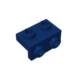 Gobricks GDS-640 1x2 to 1x2 Bracket Connector - 140 Dark Blue (30 PCS) - Compatible with Lego 99781 & Major Brick Brands - Building Blocks Technical Parts for DIY Projects - Perfect for Model Construction, Robotics & Creative Assemblies