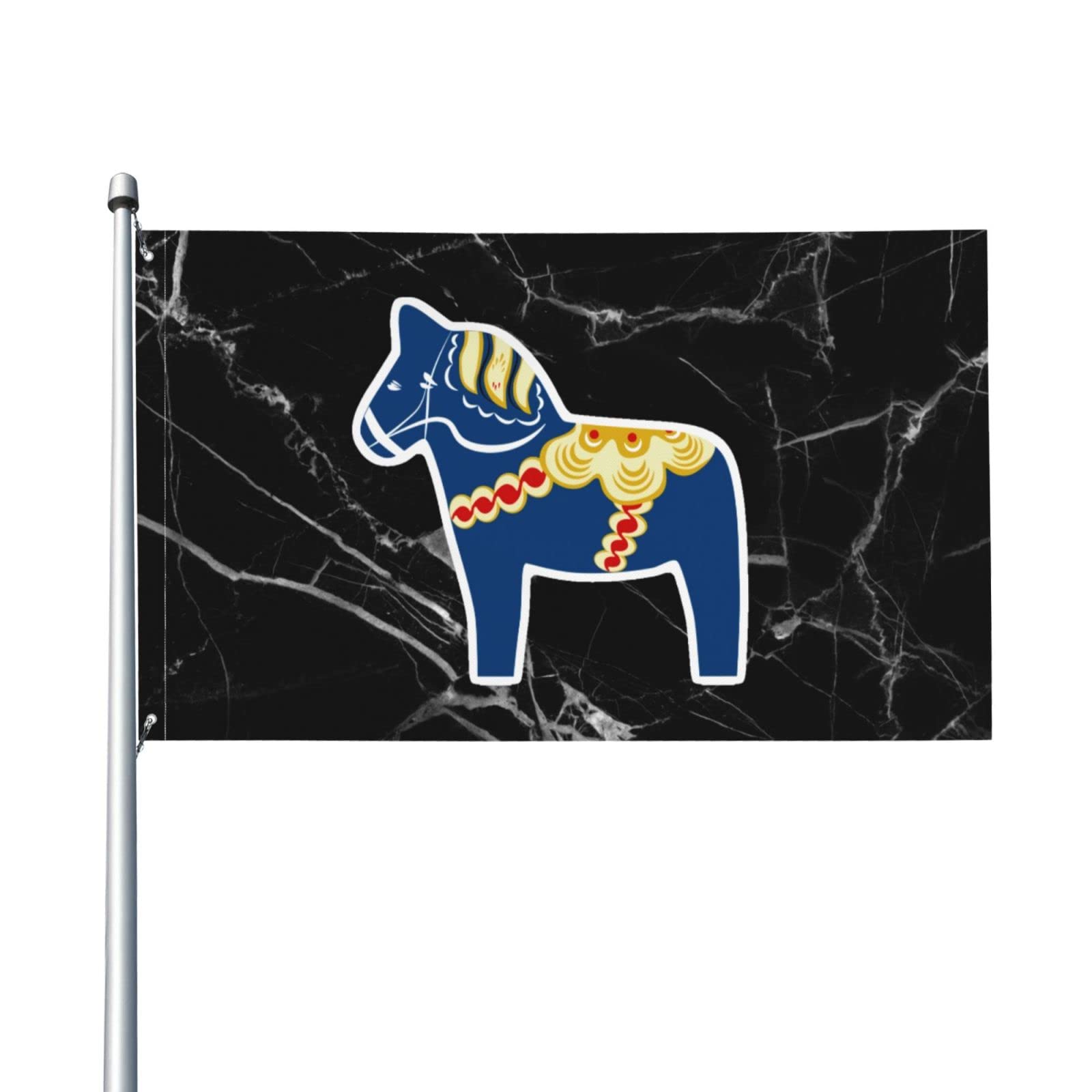 Blue Horse Funny Garden Flag - 3x5ft Outdoor Yard Banner for Home Decor | Perfect for Patio, Lawn & Seasonal Celebrations