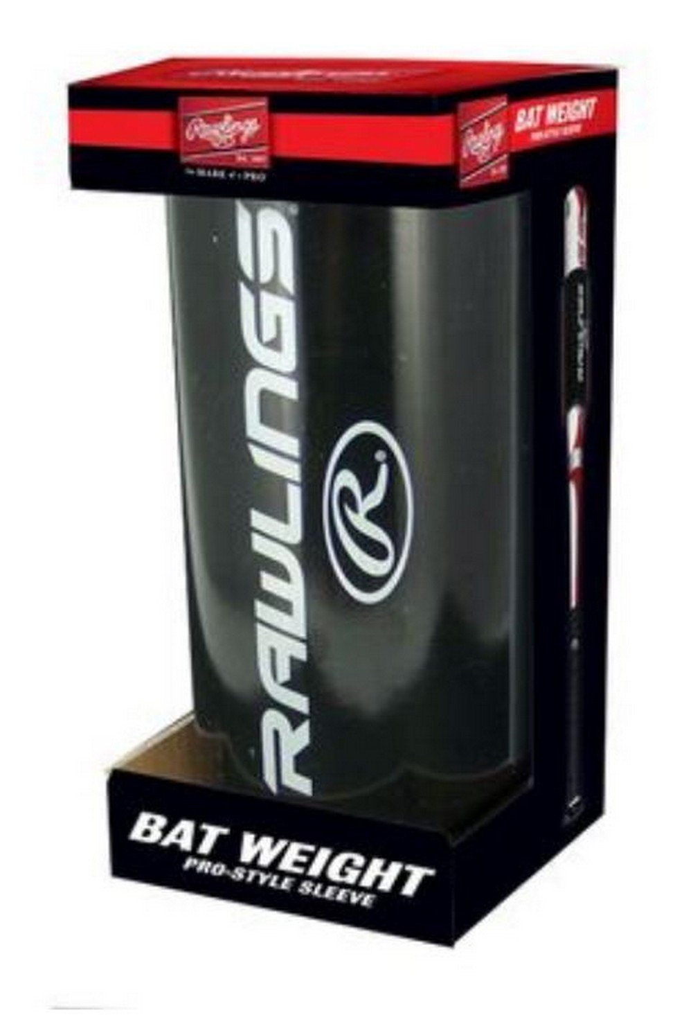 Rawlings Pro Style Bat Weight Sleeve - 7 Inch 24 oz Baseball Softball Training Aid for Hitting Practice & Warm Up Drills