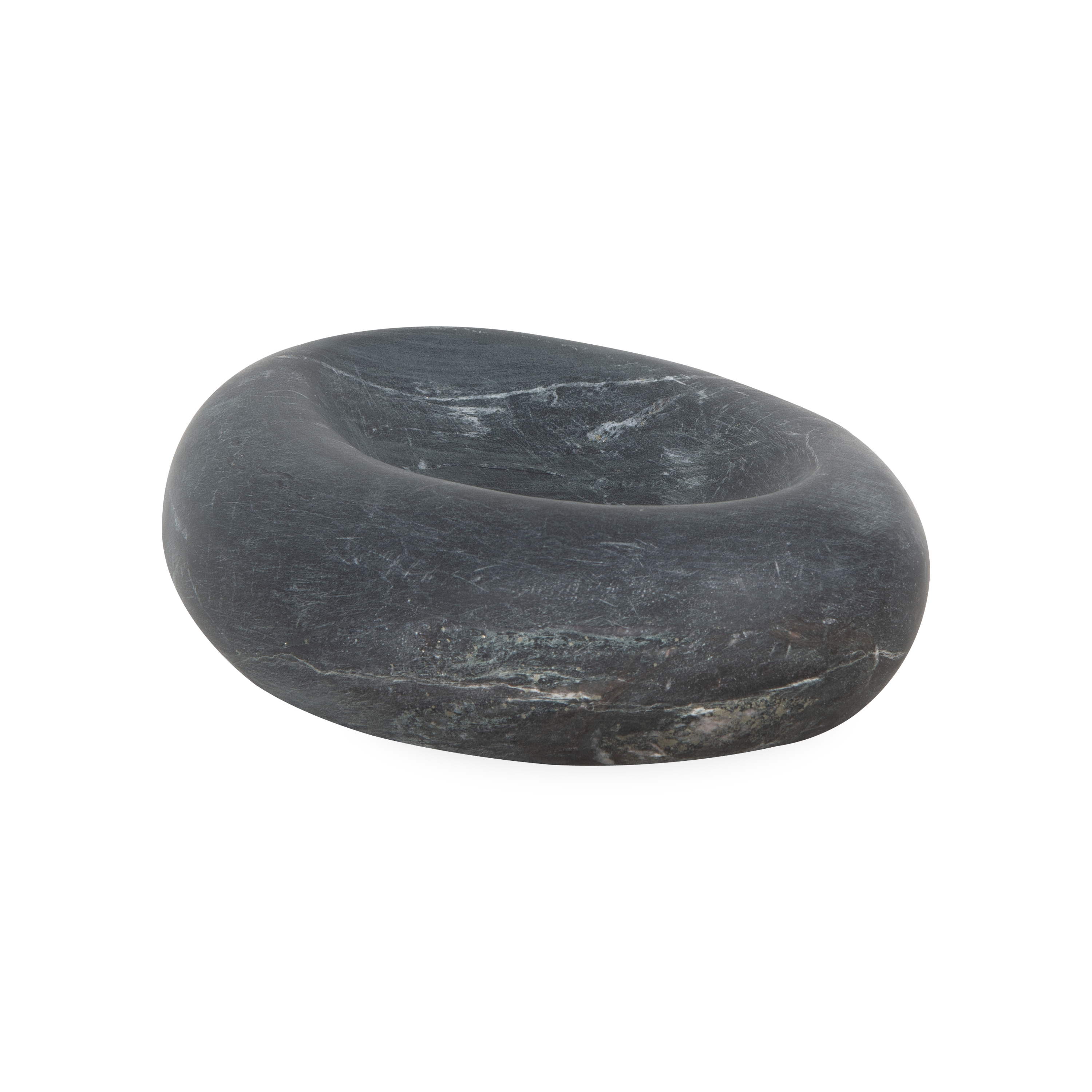 Lagoon Marble Bowl - Handcrafted Natural Stone Serving Bowl for Fruit, Salad, Decor | Perfect for Kitchen, Dining Table, Wedding Centerpiece