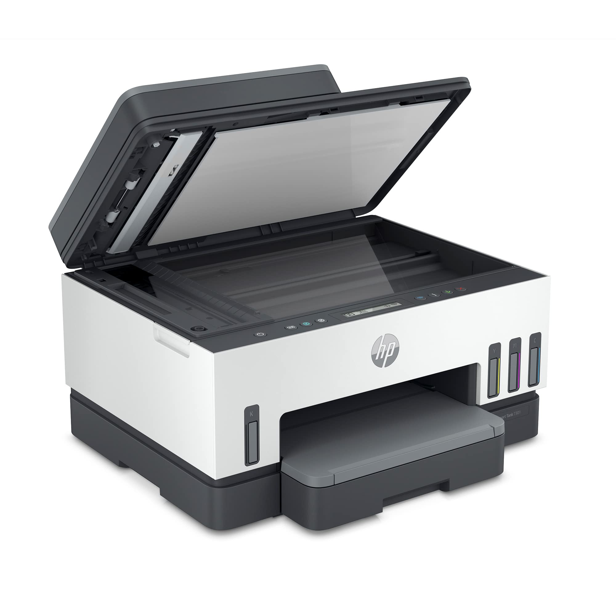 HP Smart-Tank 7301 Wireless All-in-One Inkjet Printer with 2 Years of Ink Supply - Mobile Printing, Scanning, Copying, Auto Document Feeder (28B70A, Gray) - Ideal for Home Office, Small Business & Remote Work