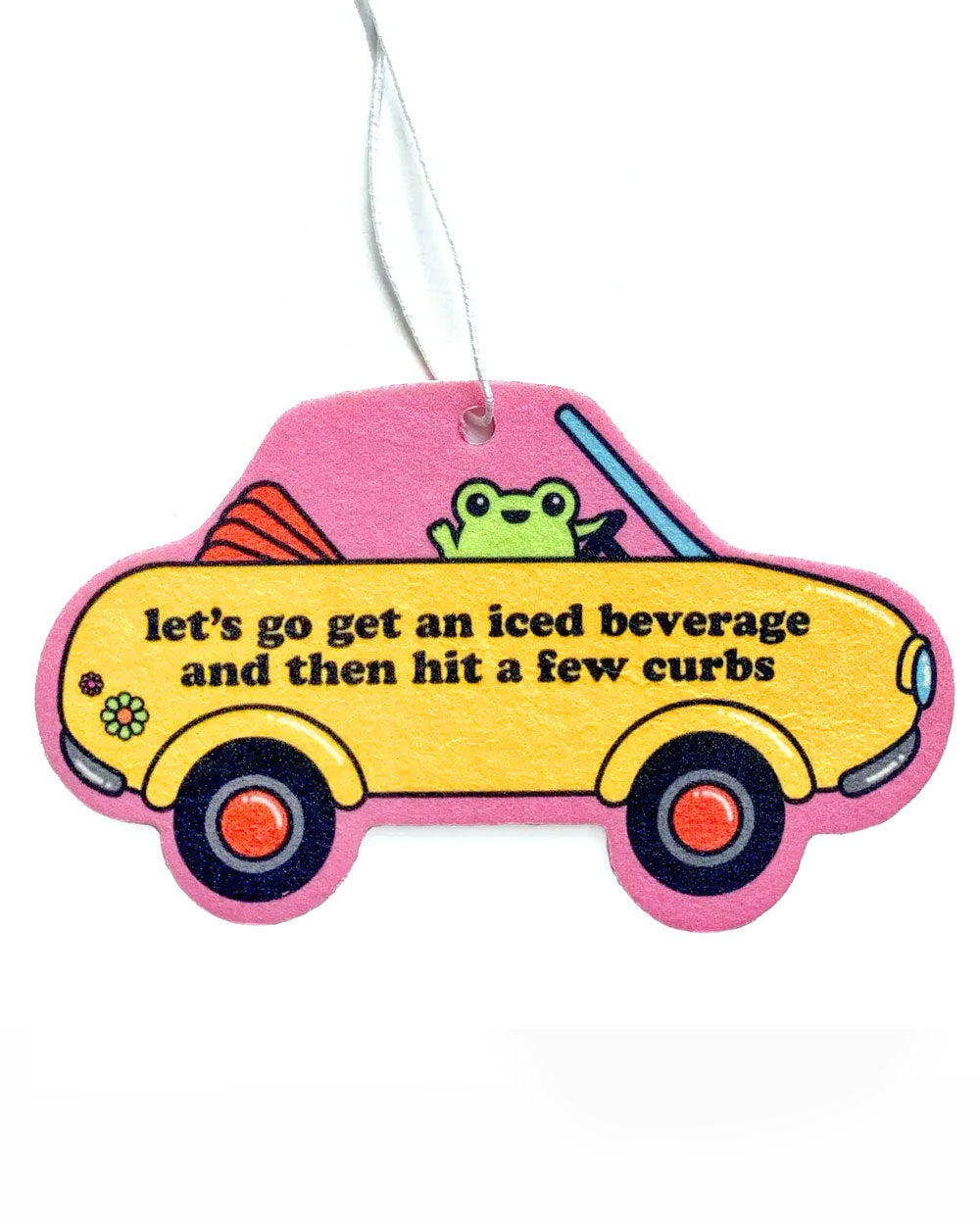 Let's Go Frog Car Air Freshener - Strawberry Scent | Long-Lasting Fragrance for Cars, Home & Office | Perfect for Road Trips & Daily Commute