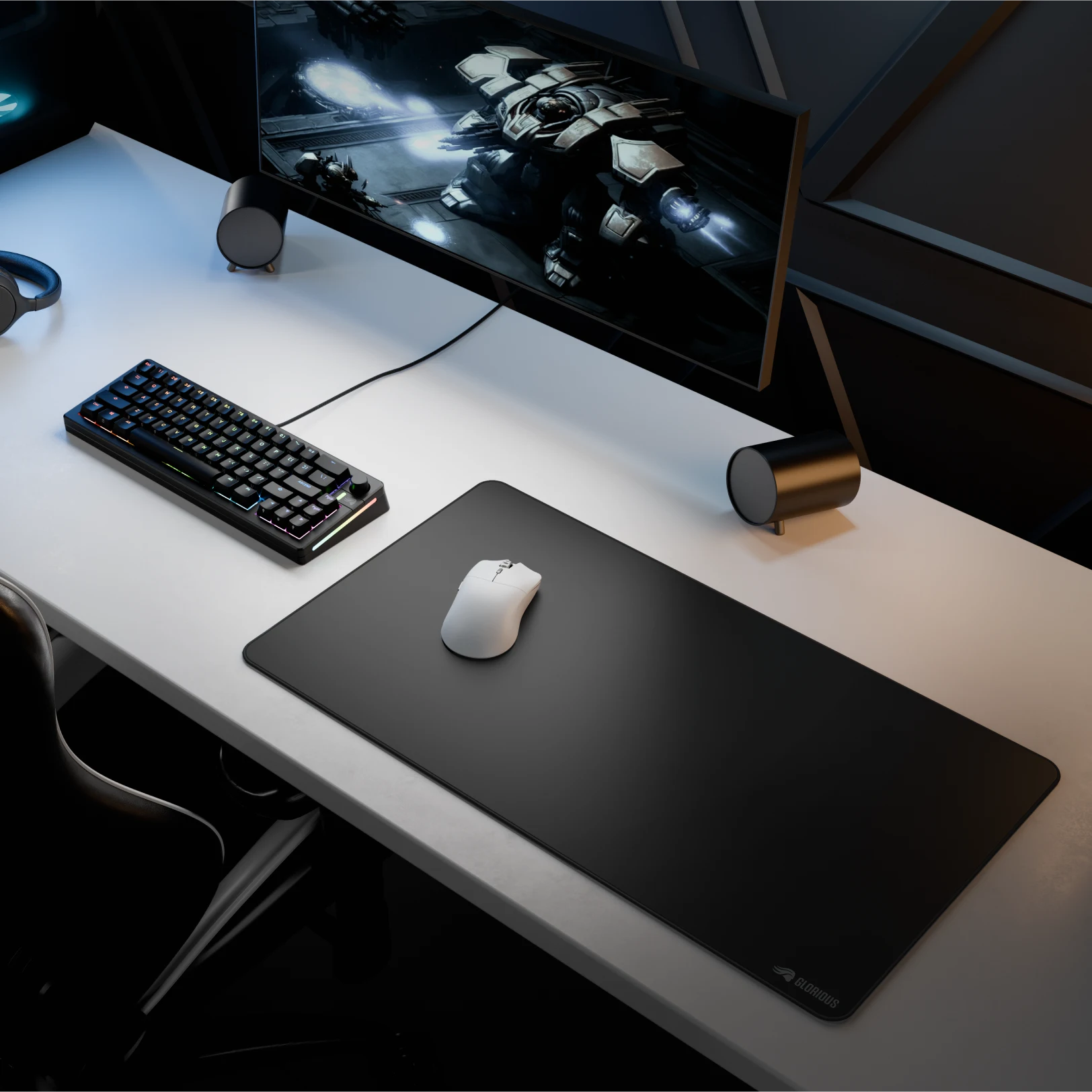 Premium GMP 2 Stitched Cloth Gaming Mouse Pad - Non-Slip Base, Smooth Surface for PC & Laptop - Perfect for Esports, Office Work & Home Gaming Setup