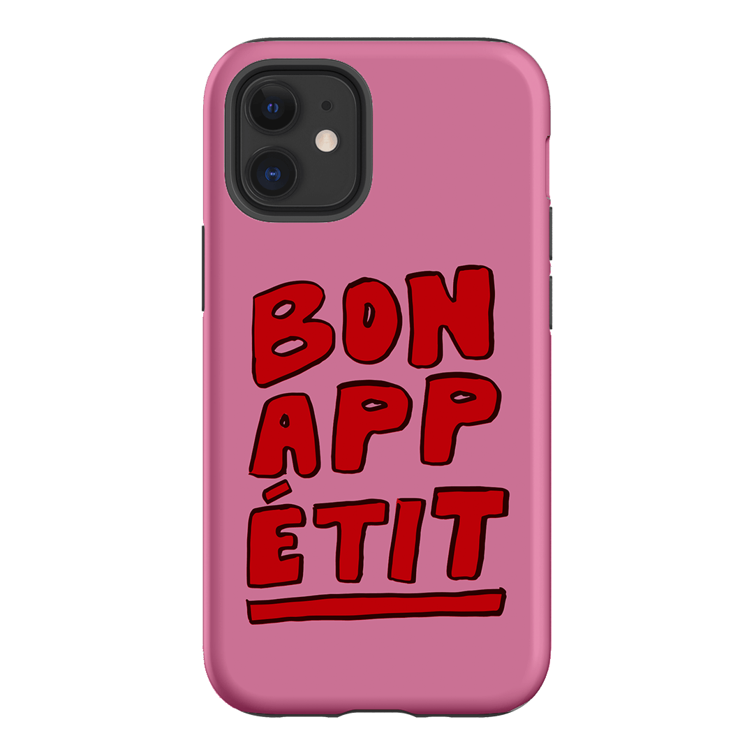 Stylish Bon Appetit Red Phone Case - Durable Protective Cover for iPhone & Samsung - Perfect for Foodies & Cooking Enthusiasts