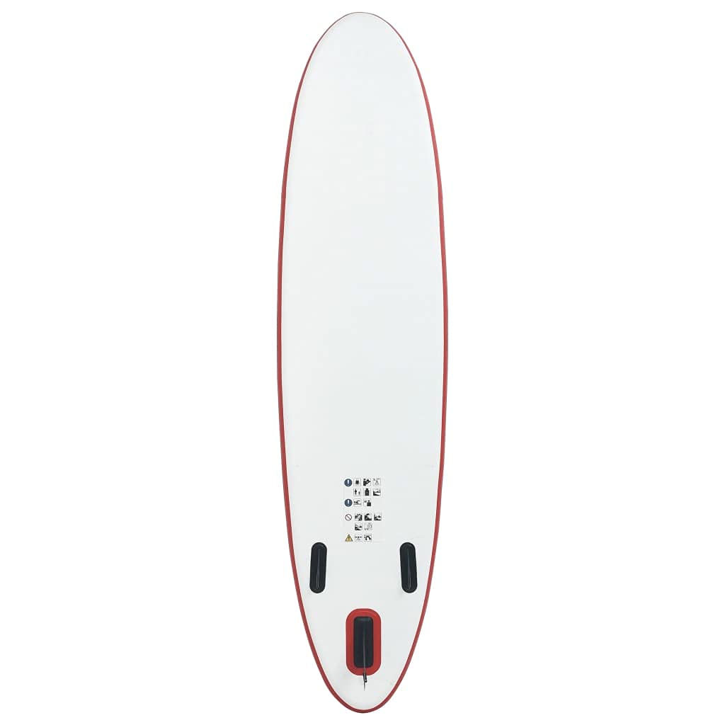 **CHARMMA Inflatable Stand Up Paddle Board Set - 12.8KG Lightweight SUP Surfboard for Adults & Kids - Red & White Design - Perfect for Lakes, Rivers & Ocean Surfing**