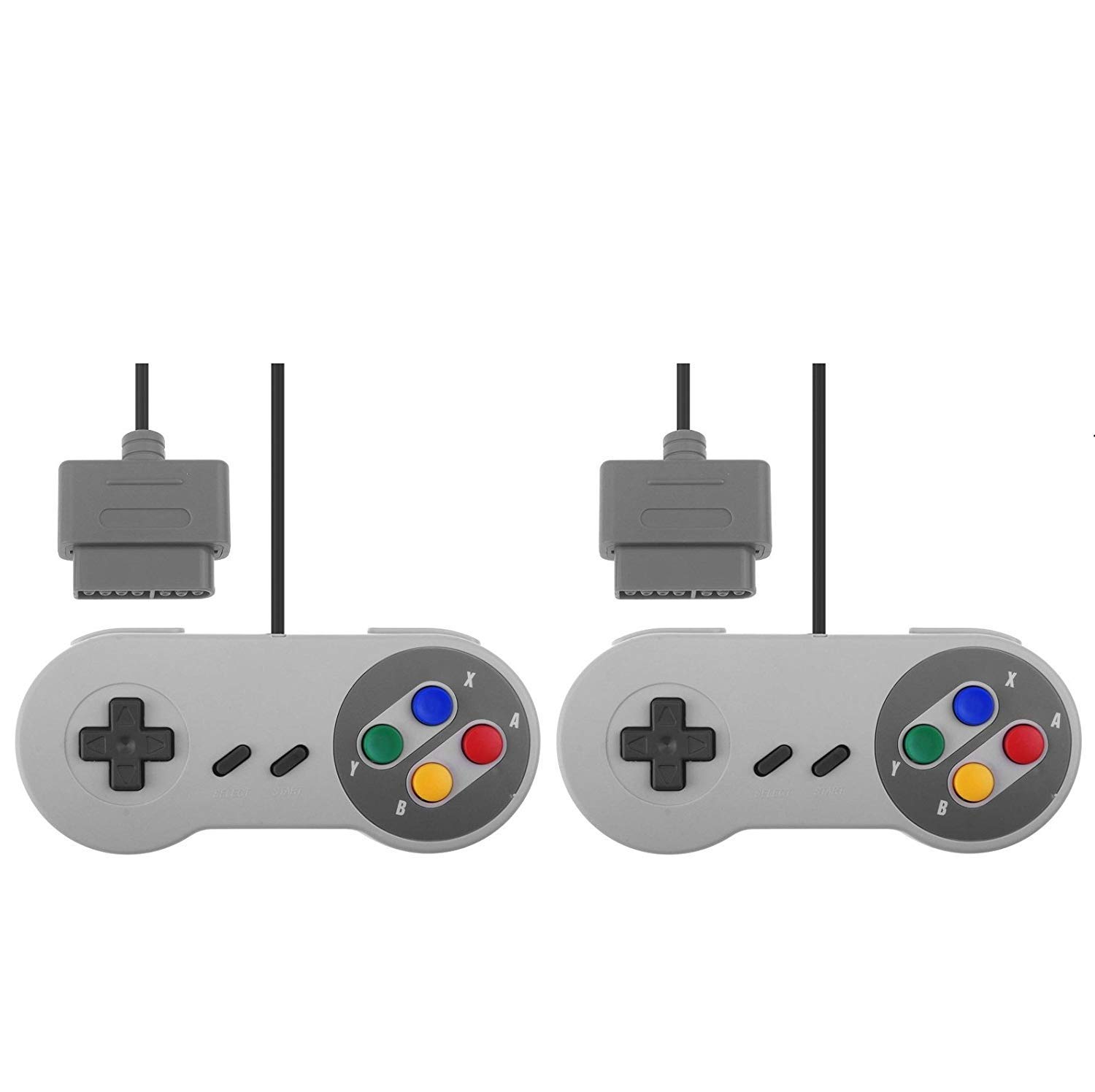 2 Pack SNES Controller - Wireless Gamepad Compatible with Super Nintendo & SNES Classic - Perfect for Retro Gaming & Multiplayer Sessions