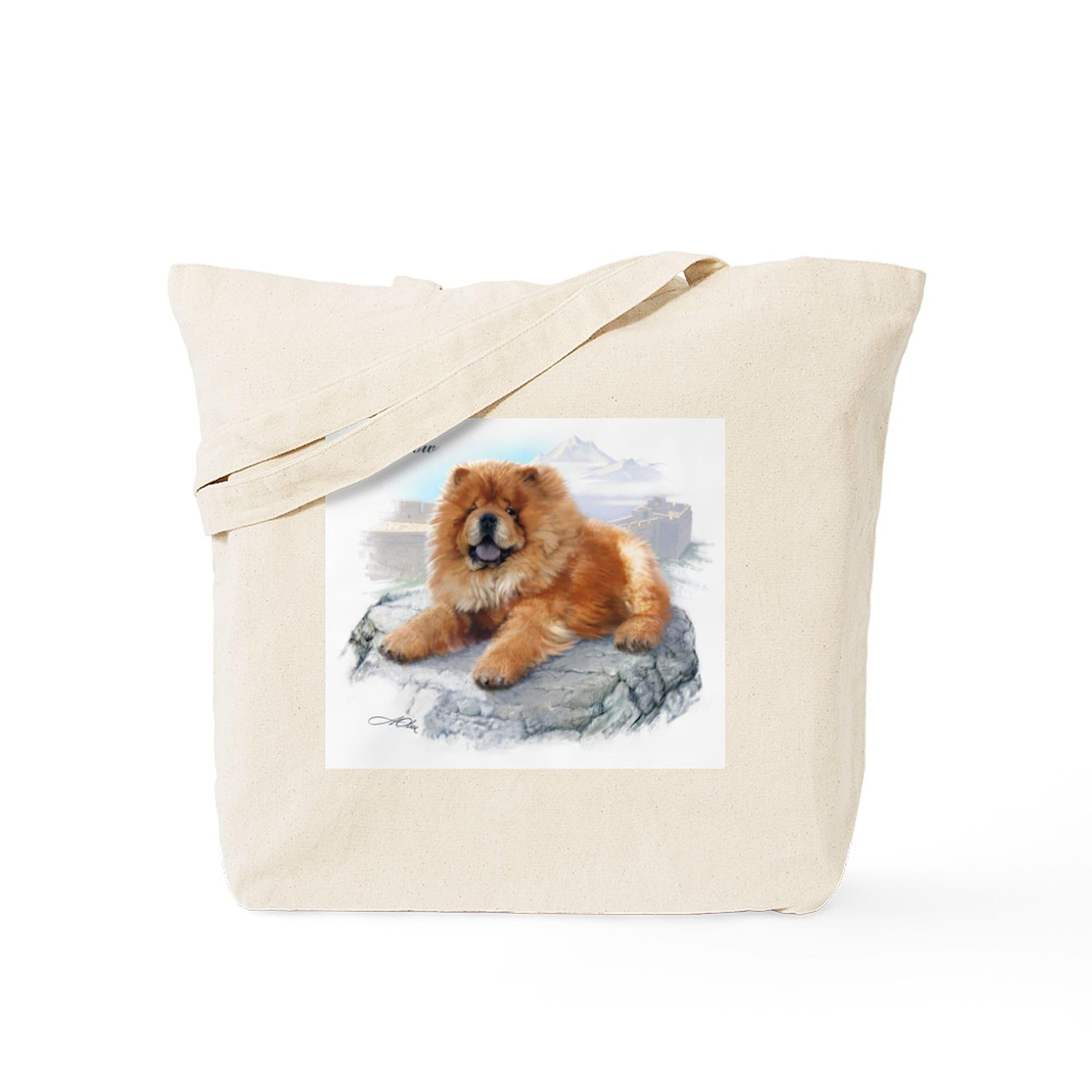Chow Chow Canvas Tote Bag - Eco-Friendly Reusable Shopping Bag for Groceries, Beach & Daily Use | Natural Cotton Carryall for Dog Lovers