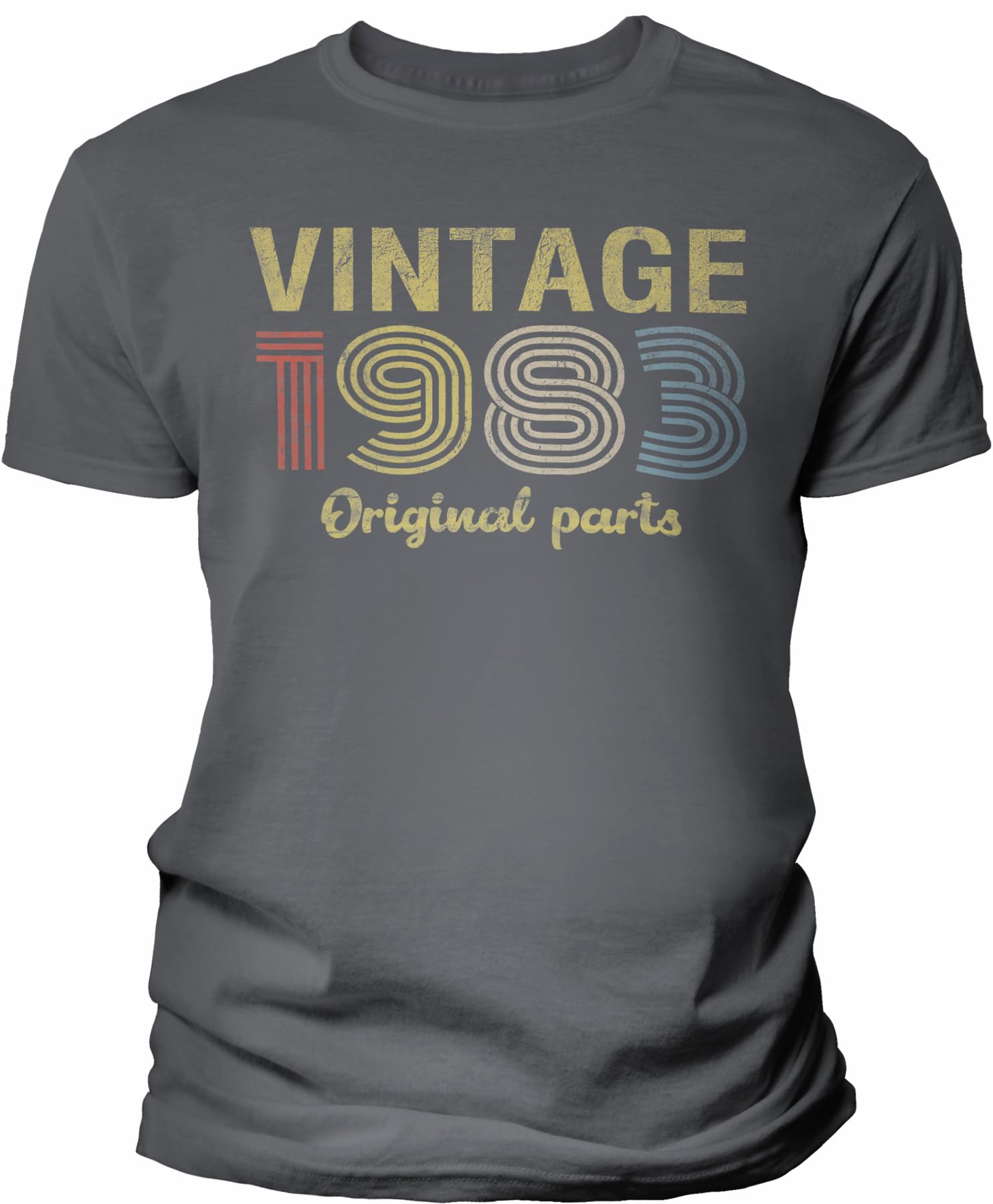 Vintage 1983 Retro 42nd Birthday Gift for Men - Original Parts Themed T-Shirt - Perfect for 42nd Birthday Party, Funny Gag Gift & Nostalgic Celebration