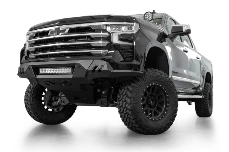 2022+ Chevrolet Silverado 1500 Black Label Front Bumper Replacement - Heavy Duty Steel Off-Road Bumper with Winch Mount for Enhanced Protection & Style | Perfect for Off-Roading, Towing & Truck Customization