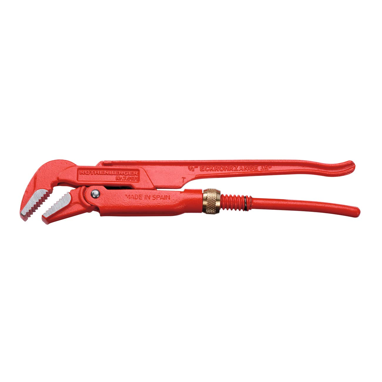 45 Degree Corner Pipe Wrench - 2 Inch Adjustable Plumbing Tool for Tight Spaces | Perfect for Home Repairs, DIY Plumbing & Professional Use